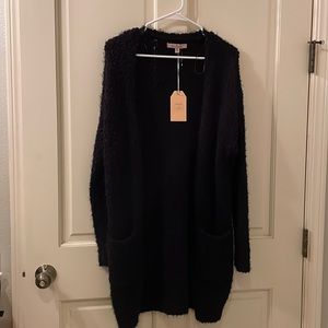 Knit Jacket, Knit Cardigan. New with tag. Size s.  Color Black